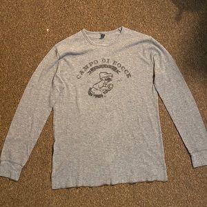 Silver/Grey Cotton Long Sleeve